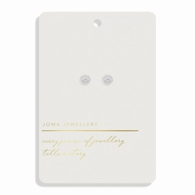 Style Stories Coin Stud Silver Plated Earrings 7734