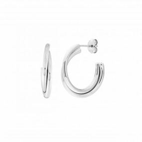 Subtle Twist 22mm Stud Hoop Earrings 66835HP