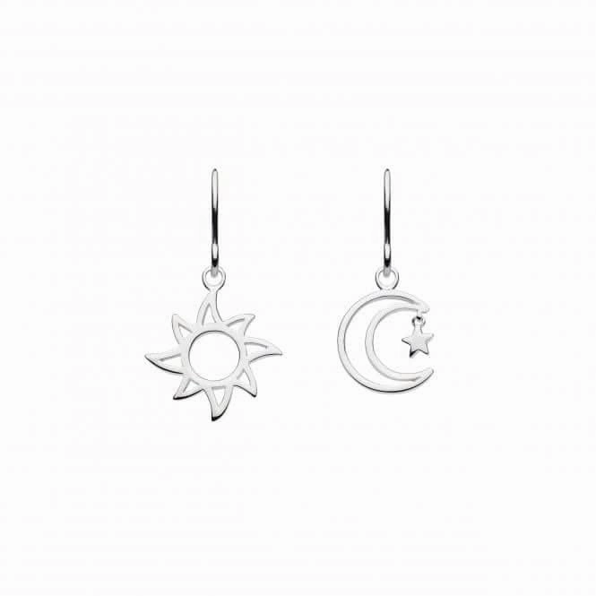 Sun and Moon with Star Drop Earrings 6363HP