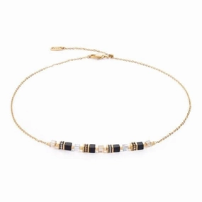 Swarovski Crystal Black Gold Necklace 5076/10-1316