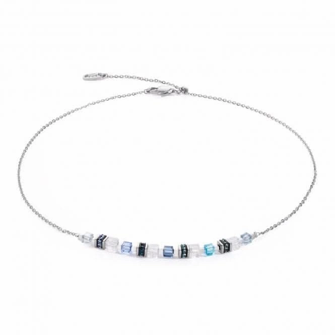 Swarovski Crystal Blue Silver Necklace 5076/10-0717