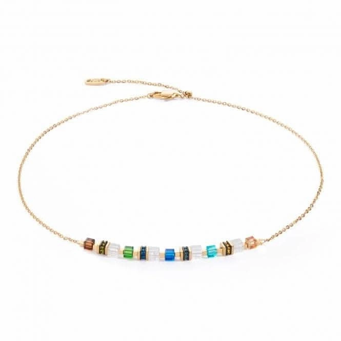 Swarovski Crystal Multicolour Gold Necklace 5076/10-1516