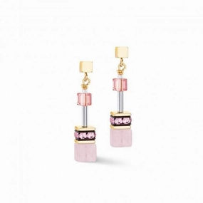 Swarovski Crystal Rose Orange Earrings 4905/21-1902
