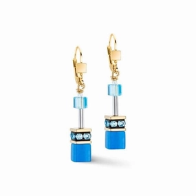 Swarovski Crystal Turquoise Earrings 4020/20-0600