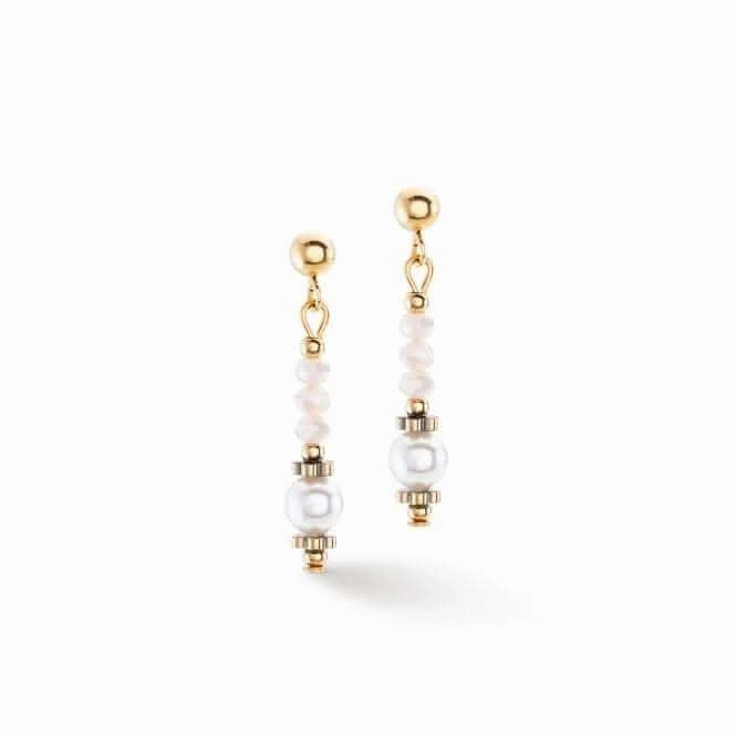 Swarovski Crystal White Ear Studs 4434/21-1400