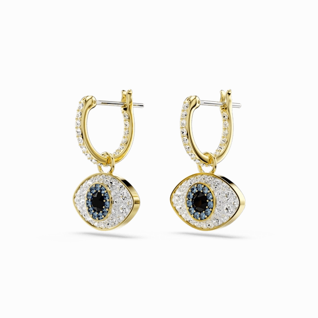 Swarovski Symbolica Gold-Tone Evil Eye Earrings