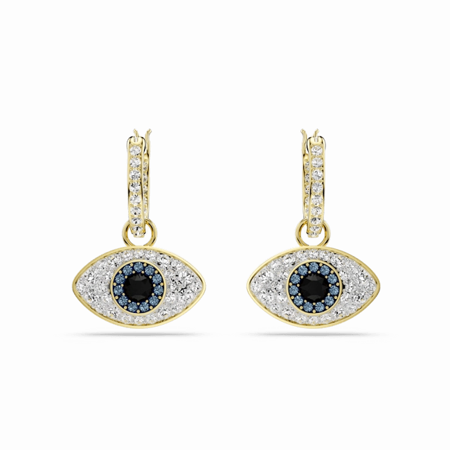 Swarovski Symbolica Gold-Tone Evil Eye Earrings
