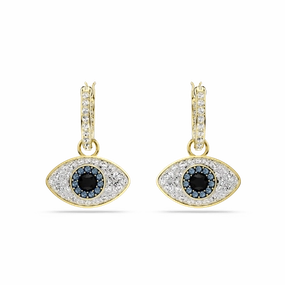 Swarovski Symbolica Gold-Tone Evil Eye Earrings