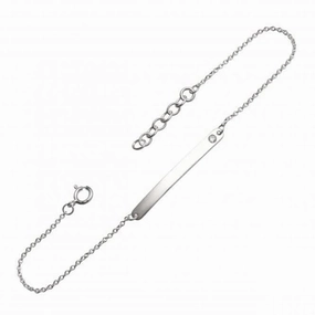 Tag Chain Zirconia 7" Bracelet 76813CZ