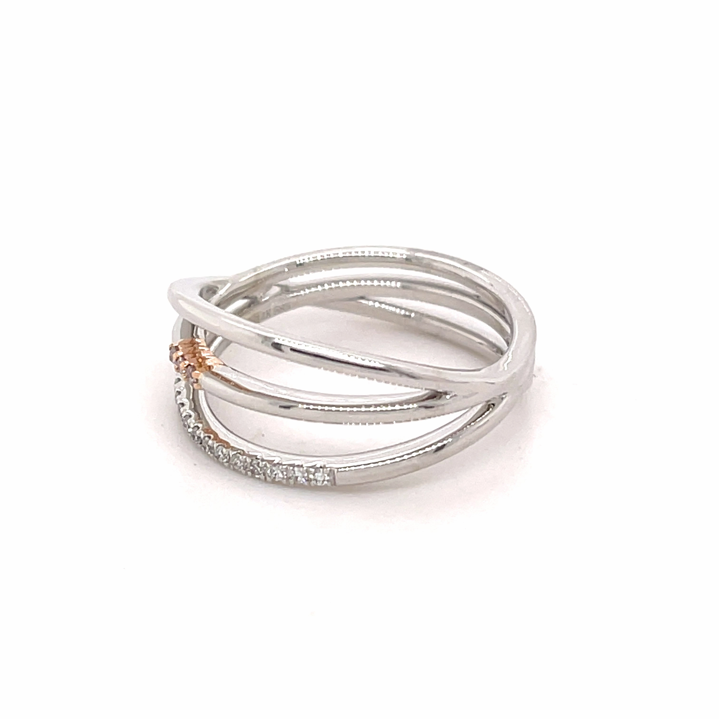 Tatiana Diamond Platinum Pink Diamond Ring