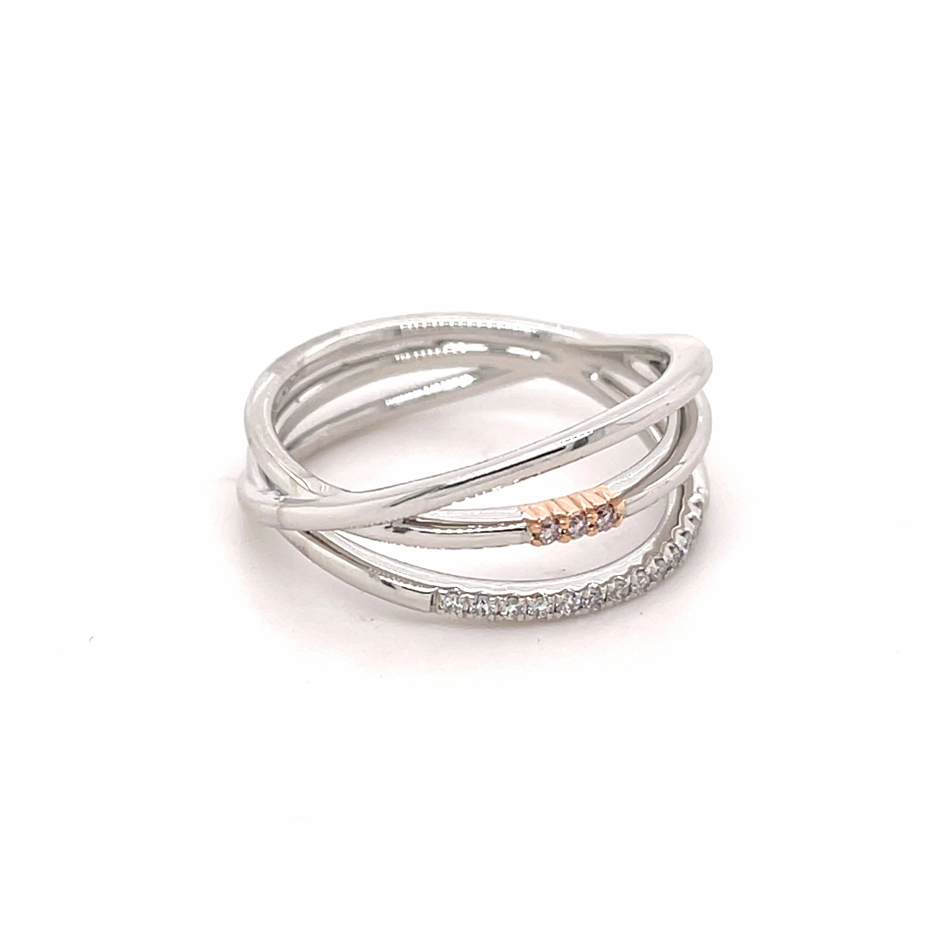 Tatiana Diamond Platinum Pink Diamond Ring