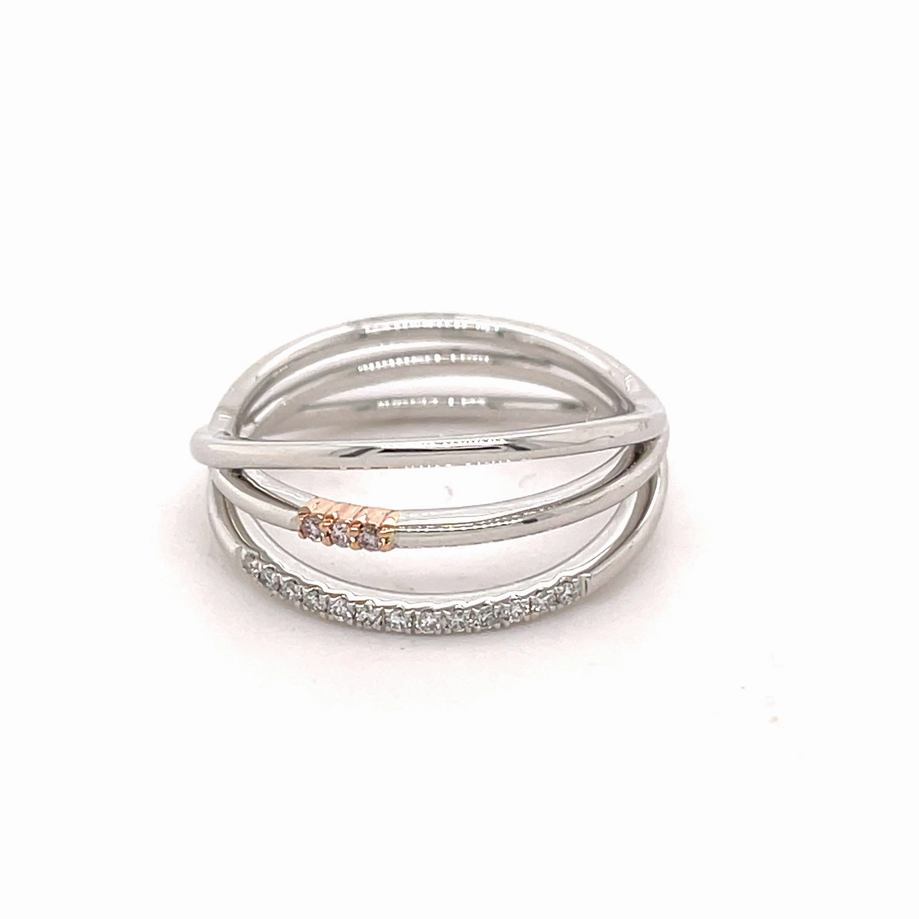 Tatiana Diamond Platinum Pink Diamond Ring