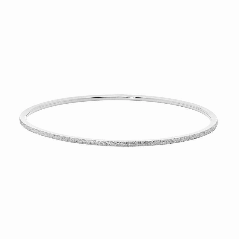 Thin Glitter Stainless Steel Bangle - 3 Colours