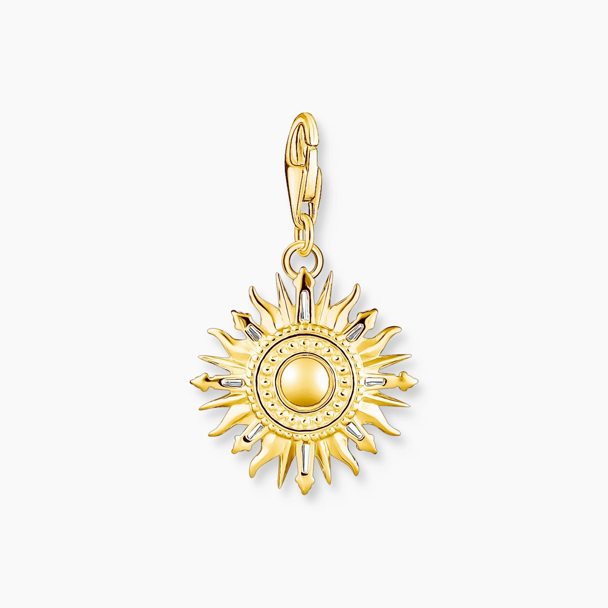 Thomas Sabo Charm pendant colourful sun gold plated
