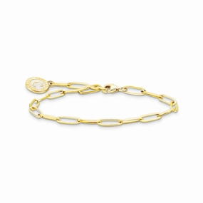 Thomas Sabo CHARMISTA - YGP Long Link Bracelet with Charmista Coin