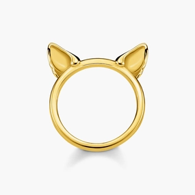 Thomas Sabo Gold Cats Ears Ring