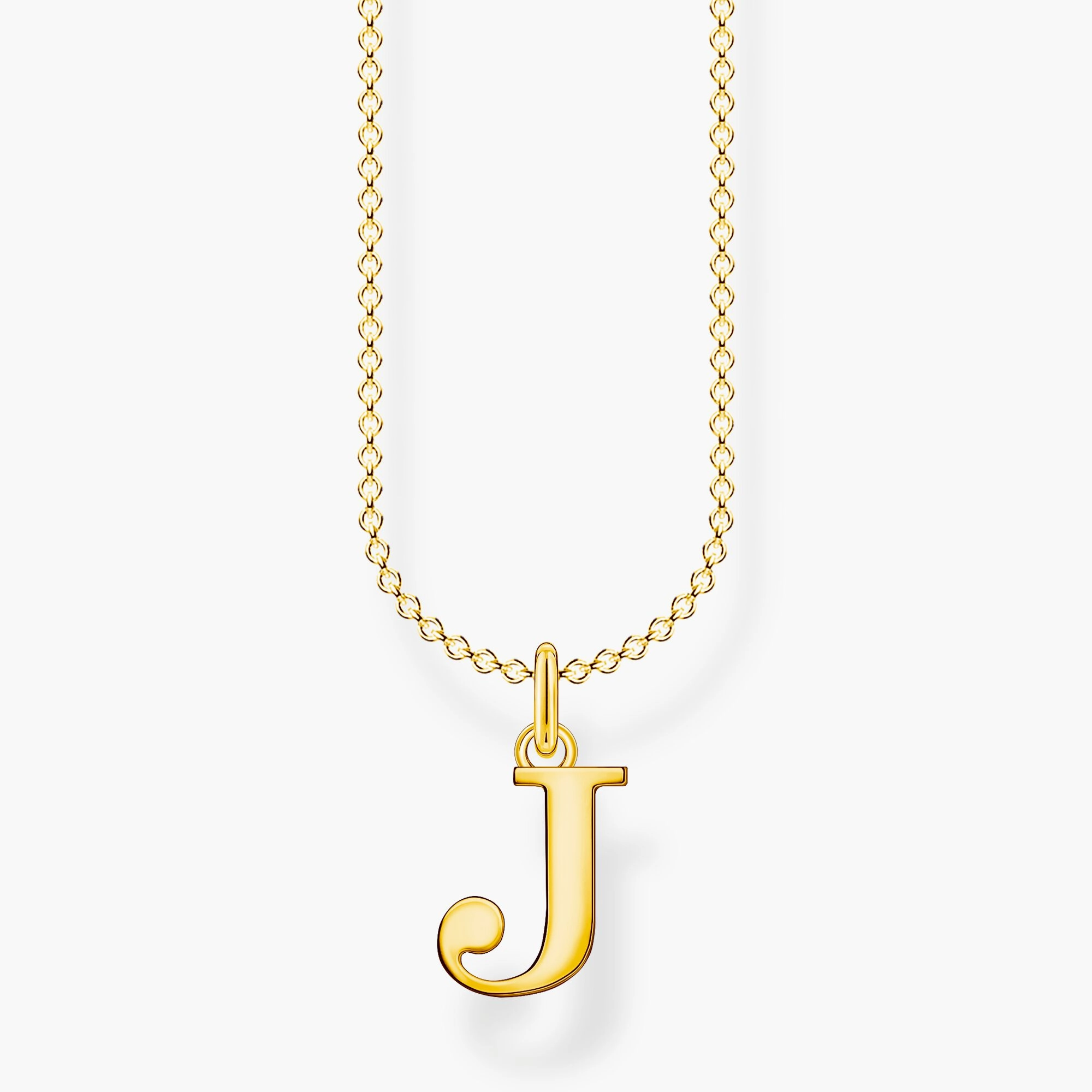 Thomas Sabo Gold Letter J Necklace