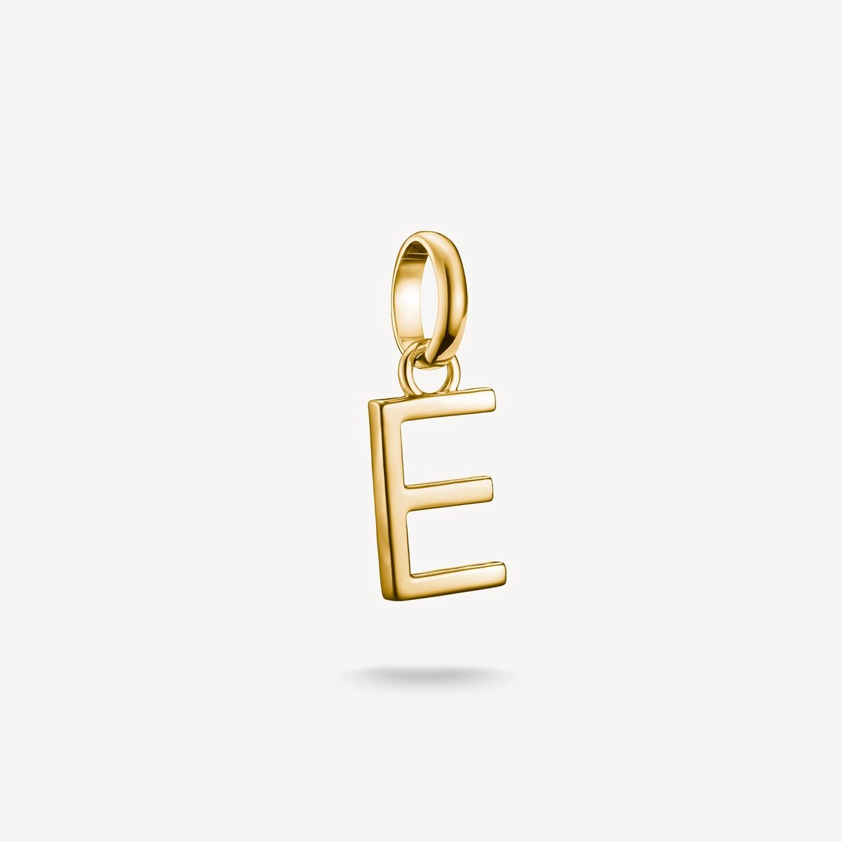 Thomas Sabo Gold Plated Letter E Connect Charm