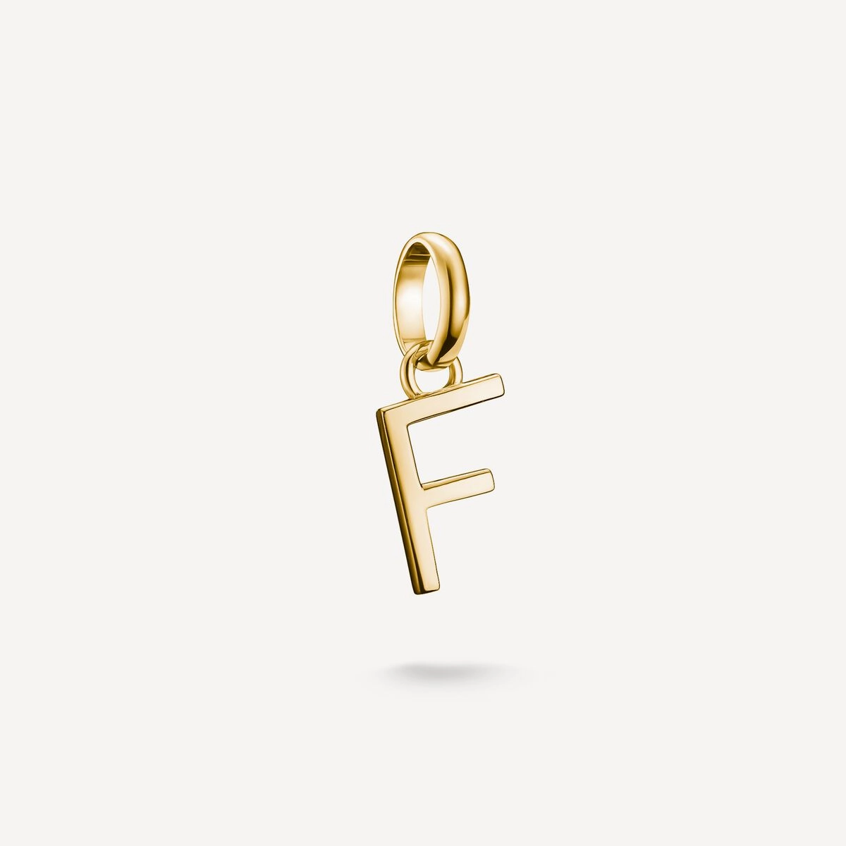 Thomas Sabo Gold Plated Letter F Connect Charm
