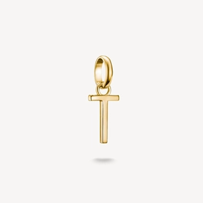 Thomas Sabo Gold Plated Letter T Connect Charm