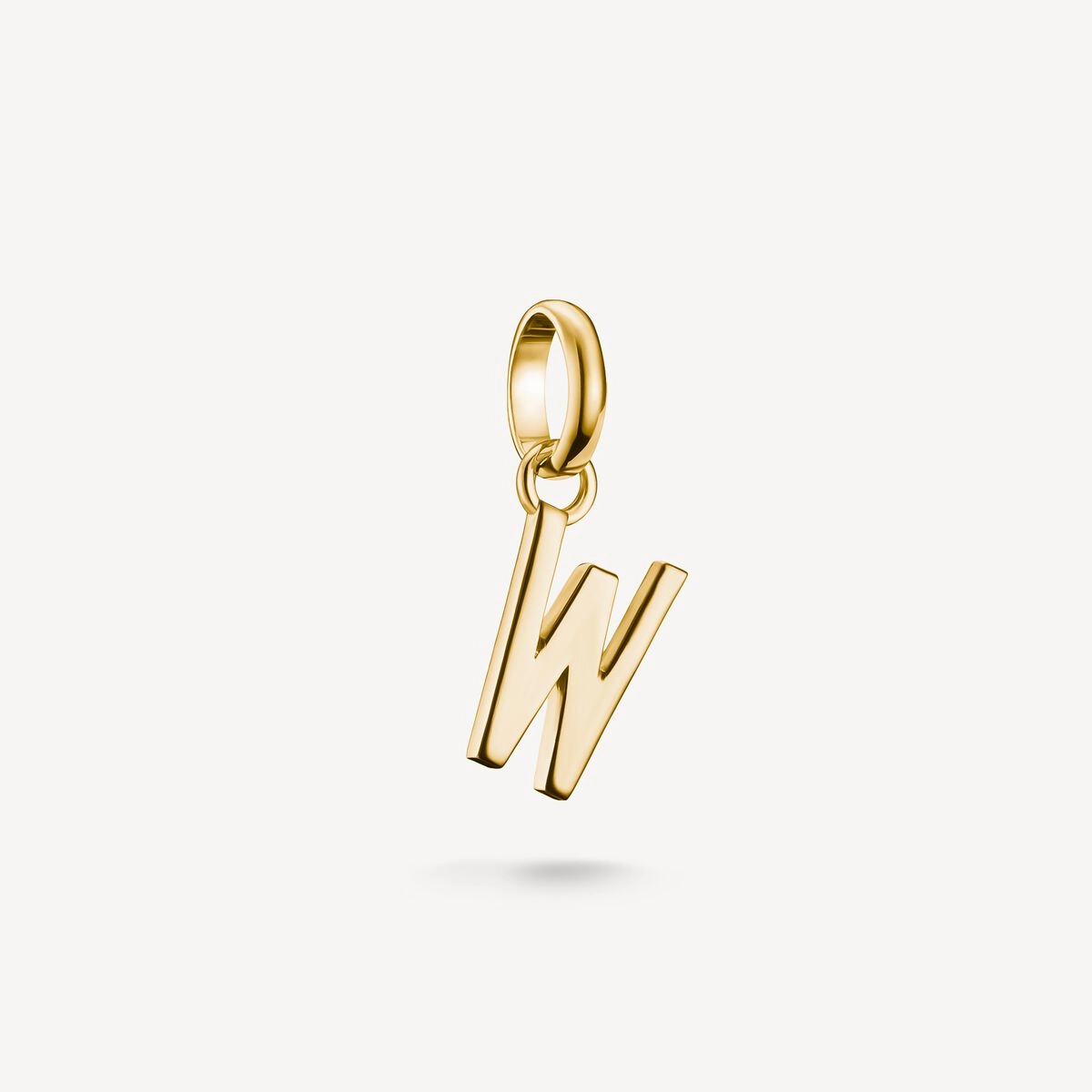 Thomas Sabo Gold Plated Letter W Connect Charm