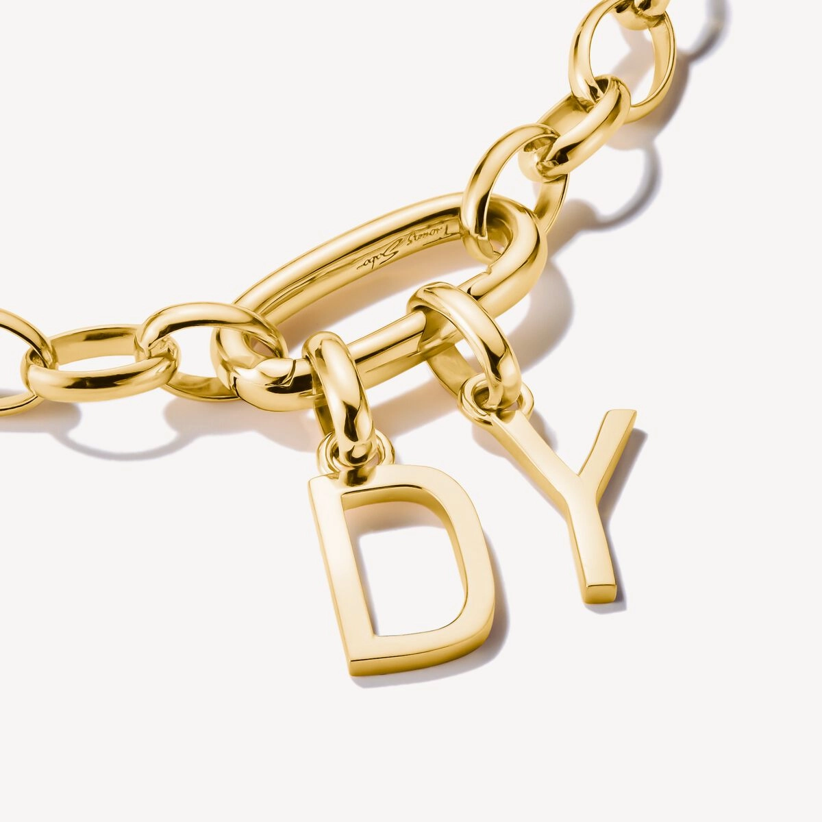 Thomas Sabo Gold Plated Letter Y Connect Charm