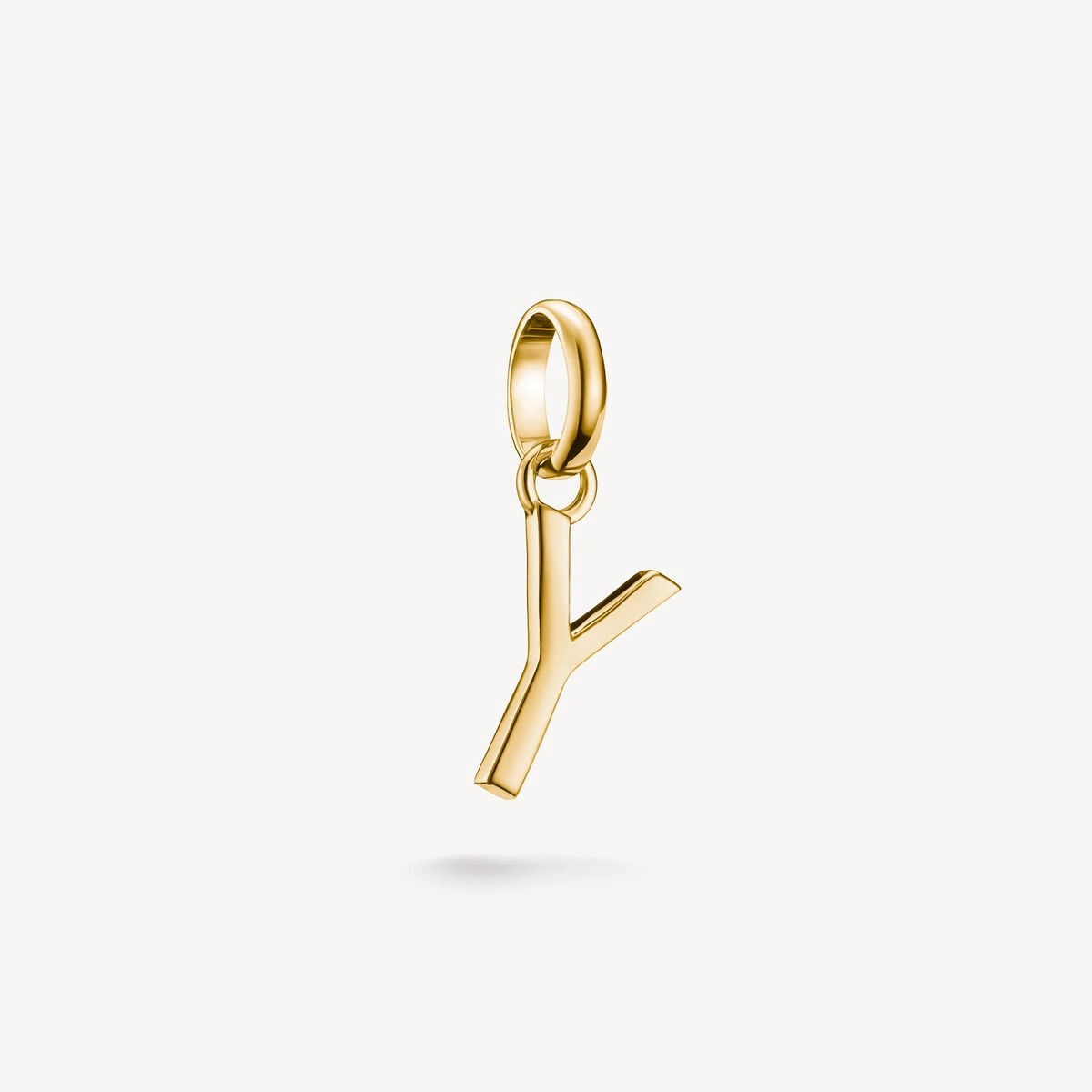 Thomas Sabo Gold Plated Letter Y Connect Charm
