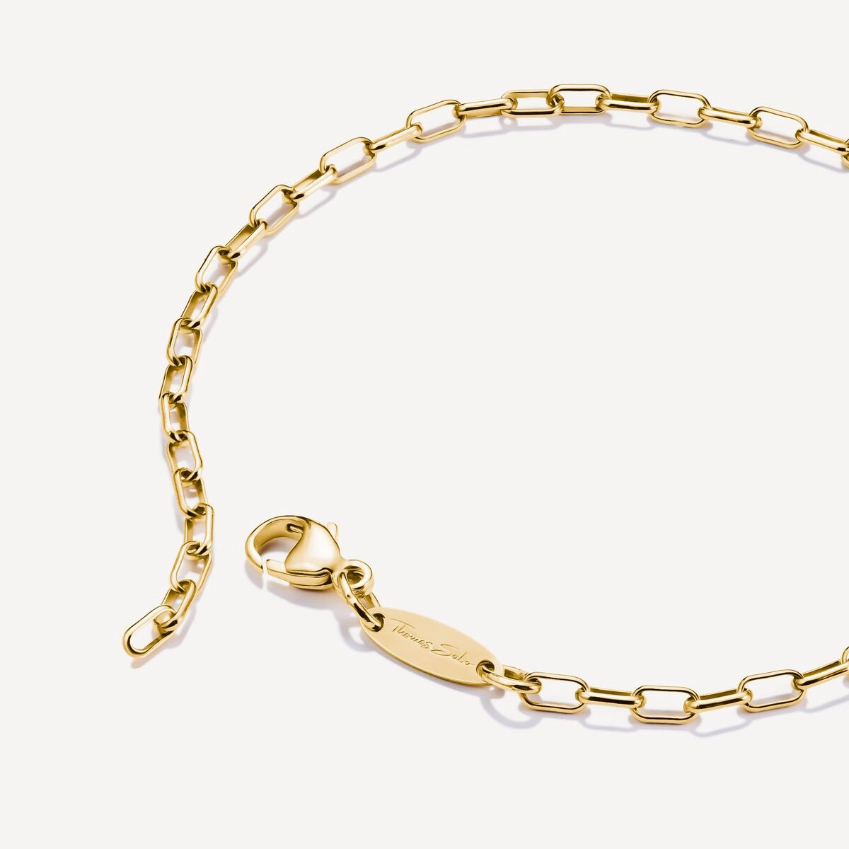 Thomas Sabo Gold Plated Paperclip Bracelet