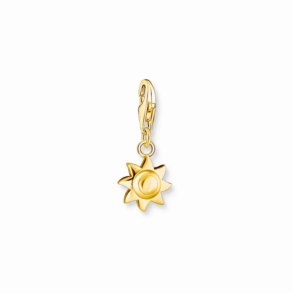 Thomas Sabo Gold Plated Sterling Silver Charmista Sun Charm