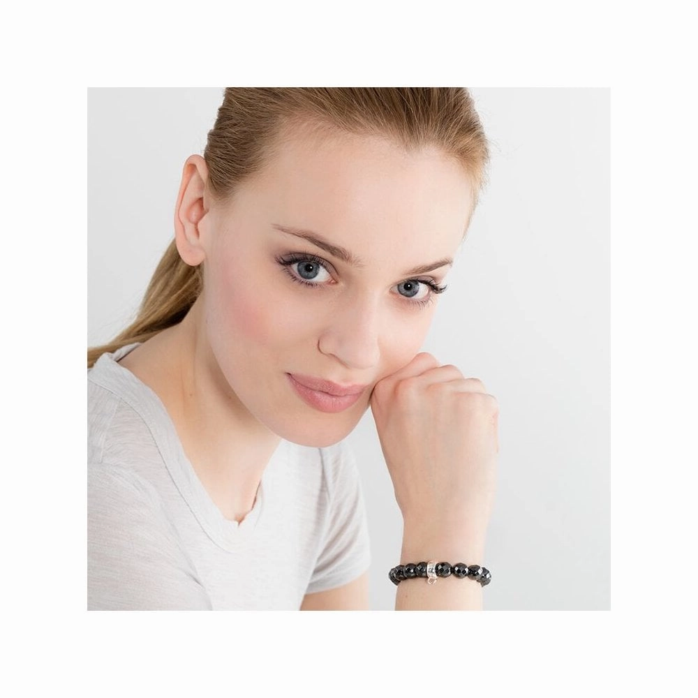 Thomas Sabo Haematite Grey Charm Bracelet