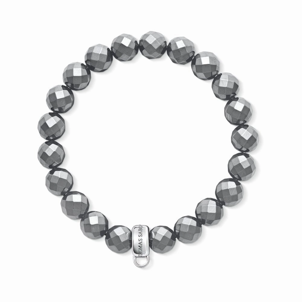 Thomas Sabo Haematite Grey Charm Bracelet