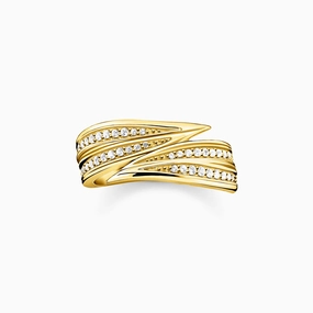Thomas Sabo Leaves Gold Ring