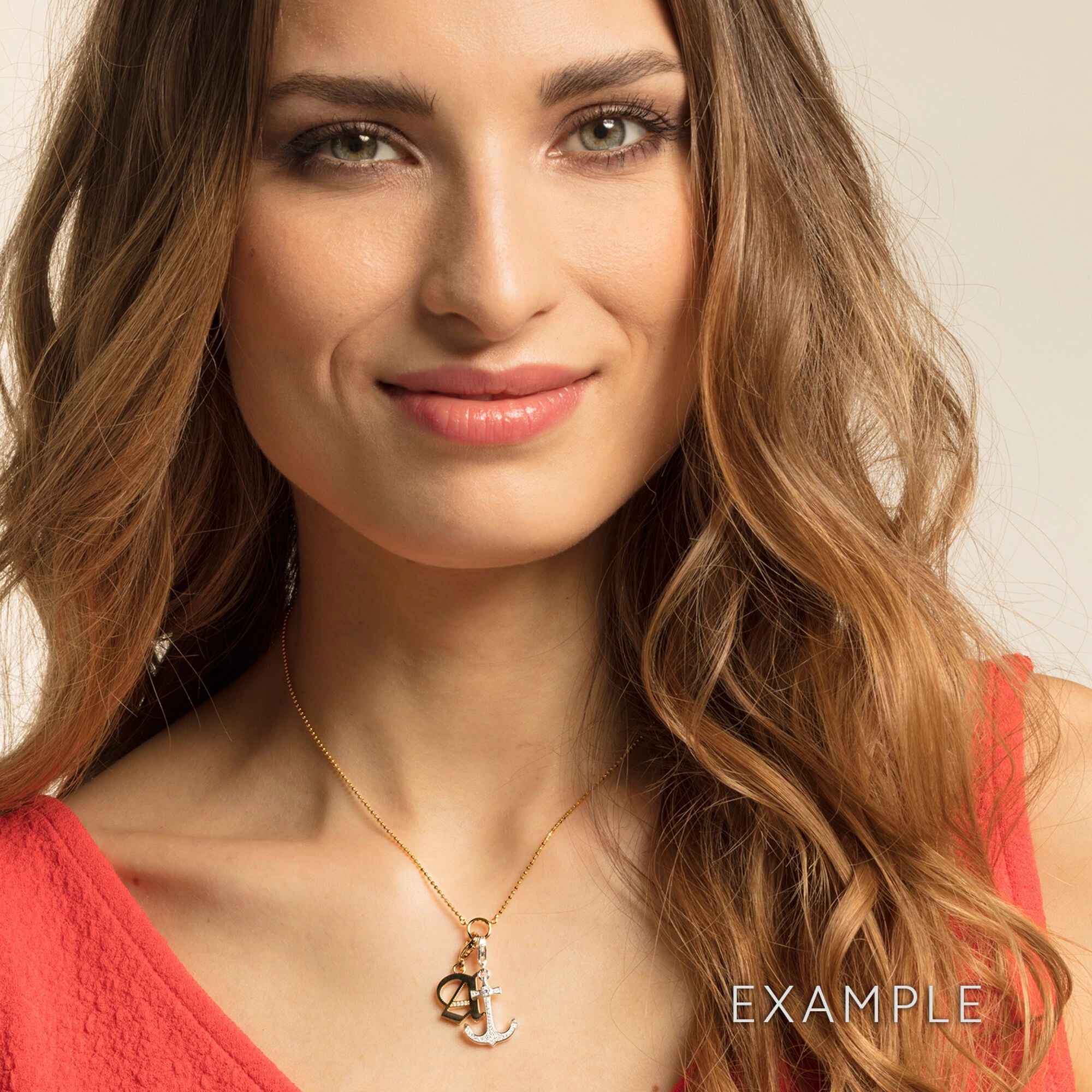 Thomas Sabo Letter T Gold Pendant Charm