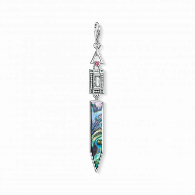 Thomas Sabo Silver Abalone Mother Of Pearl Pendant Charm