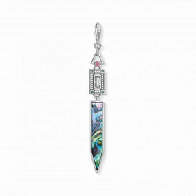 Thomas Sabo Silver Abalone Mother Of Pearl Pendant Charm