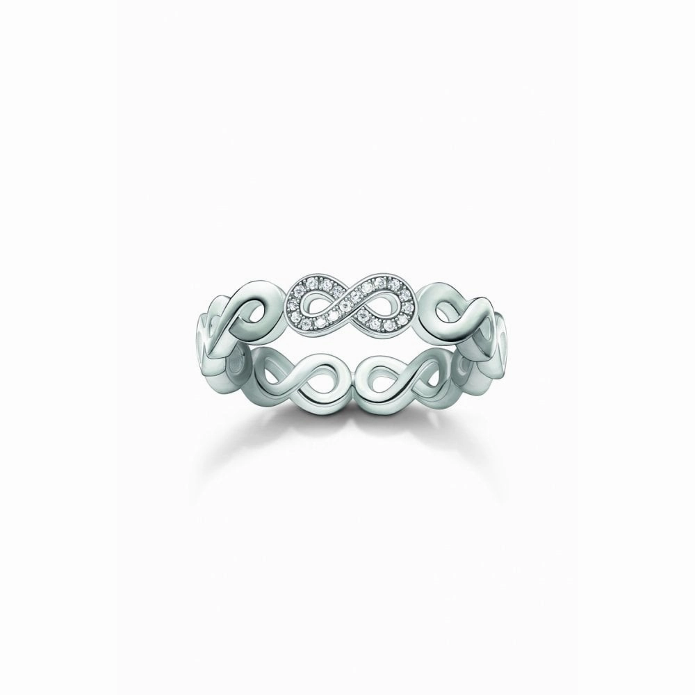 Thomas Sabo Silver Infinity Diamond Ring