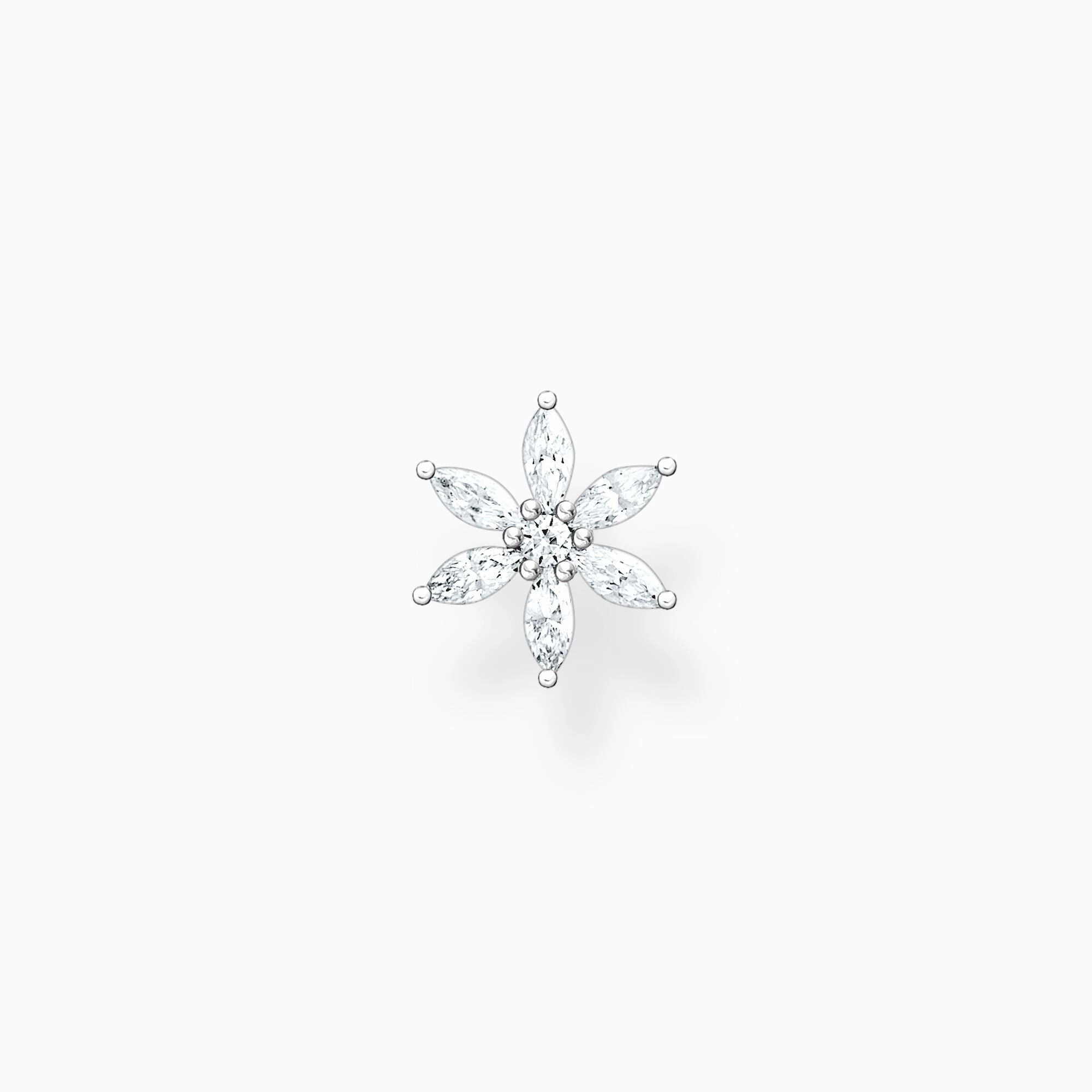 Thomas Sabo Sterling Flower Single Stud Earring
