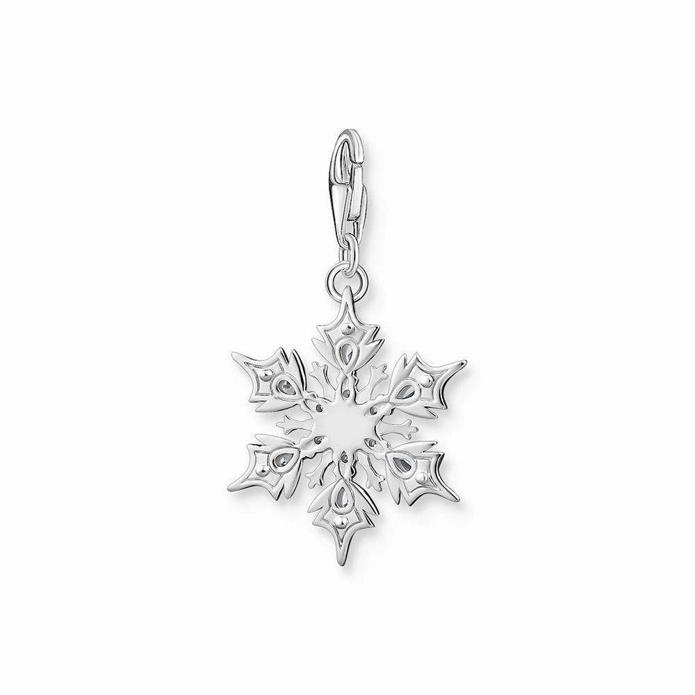 Thomas Sabo Sterling Silver Charm Club Snow Crystal Charm