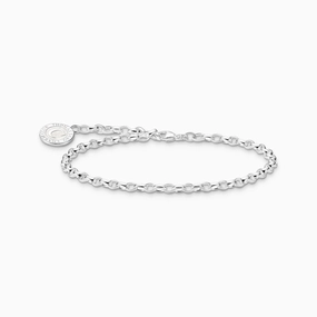 Thomas Sabo Sterling Silver Charmista Member Charm Bracelet with White Coin