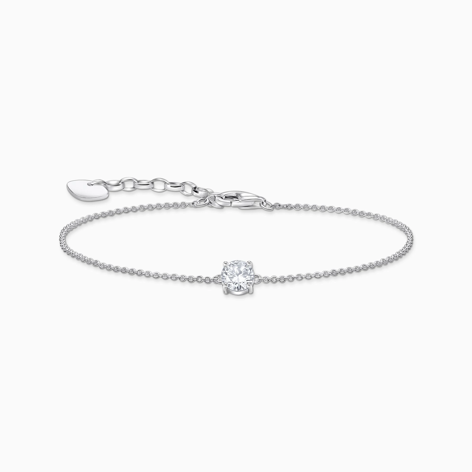 Thomas Sabo Sterling Silver Circle White Zirconia Bracelet