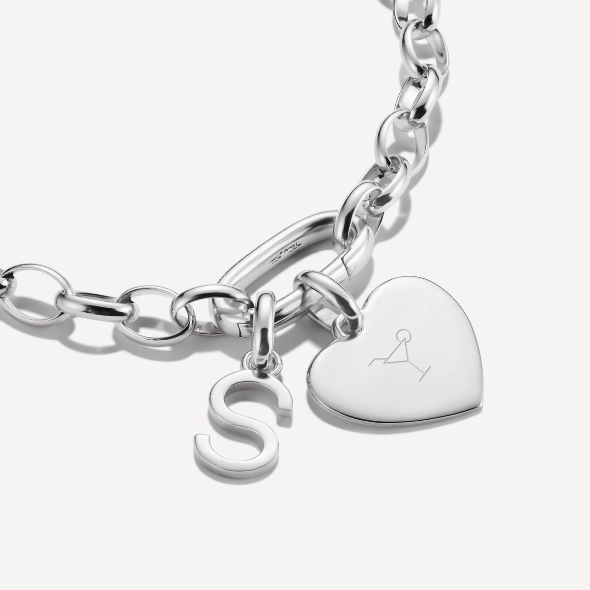Thomas Sabo Sterling Silver Letter S Connect Charm