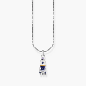 Thomas Sabo Sterling Silver Rocket Enamel Necklace