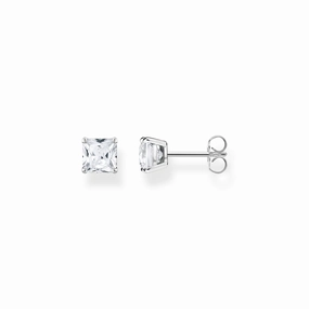 Thomas Sabo Sterling Silver White Stone Stud Earrings