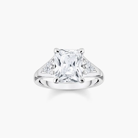 Thomas Sabo Sterling Silver White Stones Ring