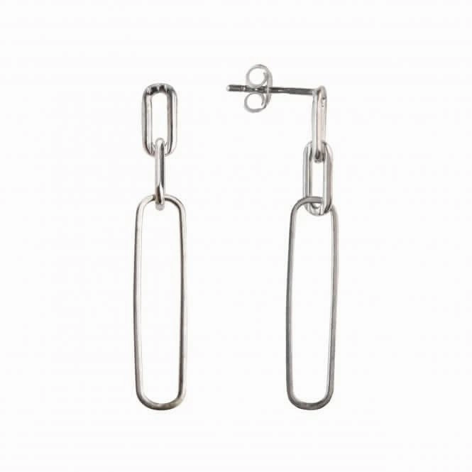 Triple Paperclip 40mm Stud Drop Earrings 66814HP