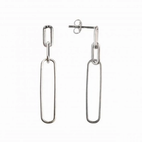 Triple Paperclip 40mm Stud Drop Earrings 66814HP