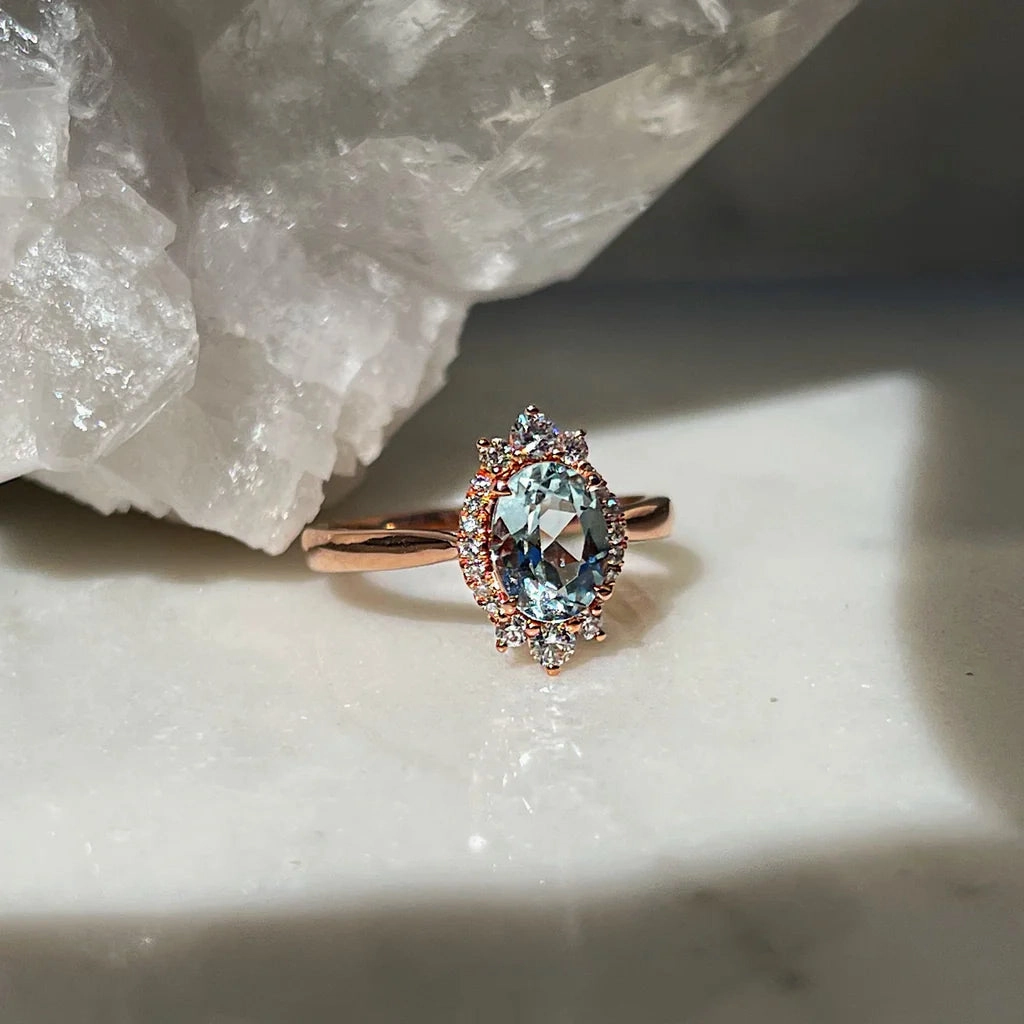 Veronique Aquamarine Ring