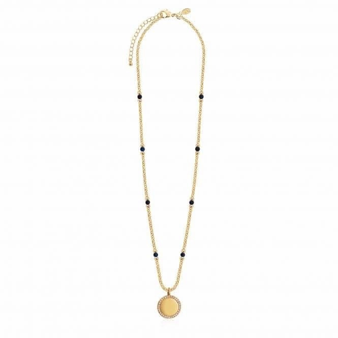 Wellness Gems Gold Lapis Lazuli 45cm With 5cm Extender Necklace 3849