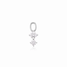 White Zirconia Circolo Due Earring Charm SJ-CH2372-CZ