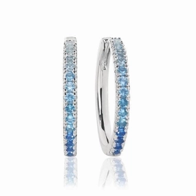 White Zirconia Ellera Grande Earrings SJ-E2869-GBL